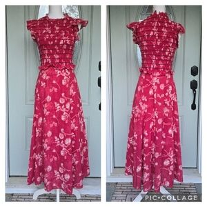 Sea New York Monet Smocked Midi Dress